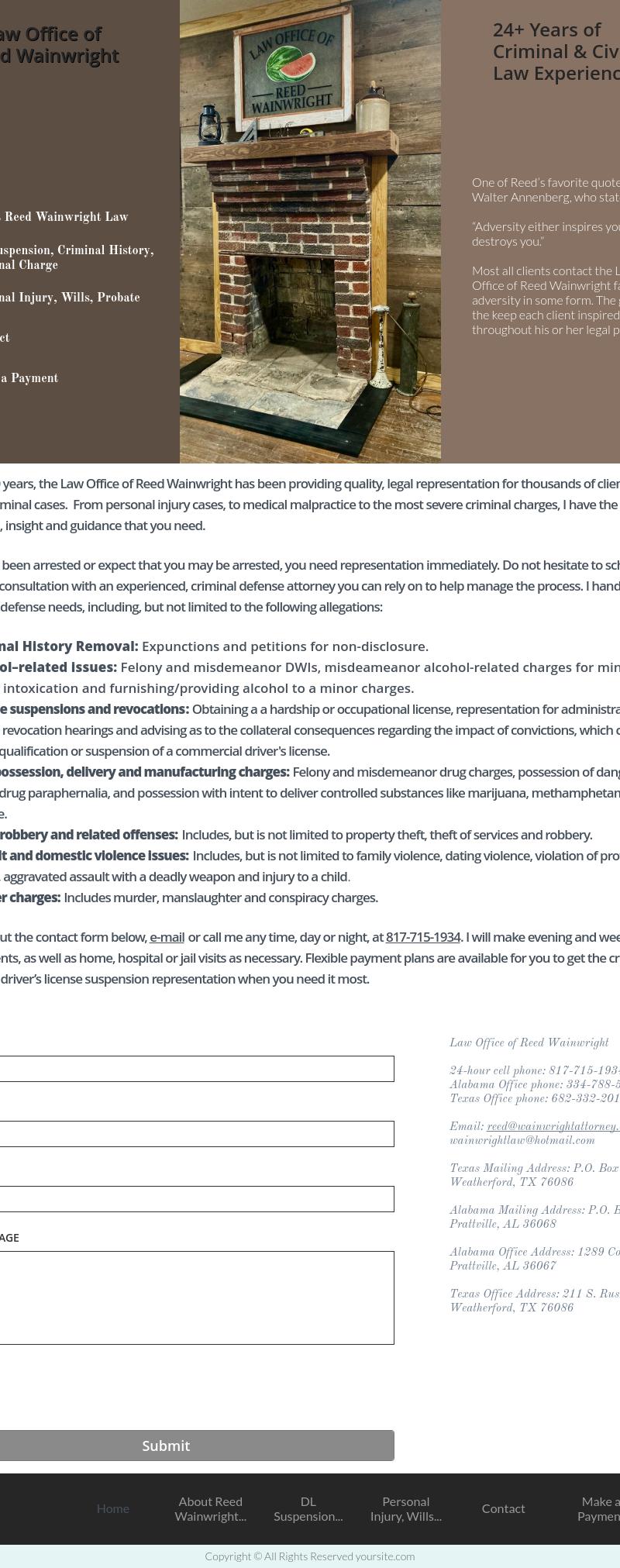 Law Office of Reed Wainwright - Weatherford TX Lawyers