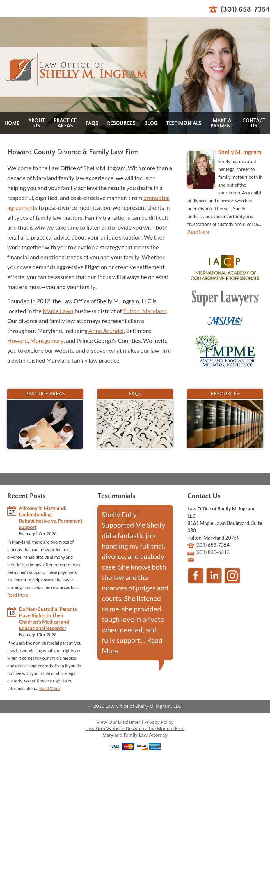 Law Office of Shelly M. Ingram, LLC - Fulton MD Lawyers