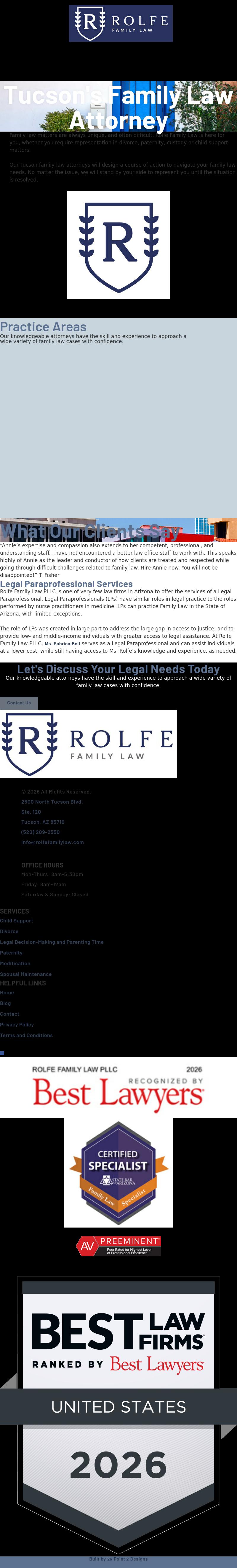 Law Offices of Annie M. Rolfe - Tucson AZ Lawyers