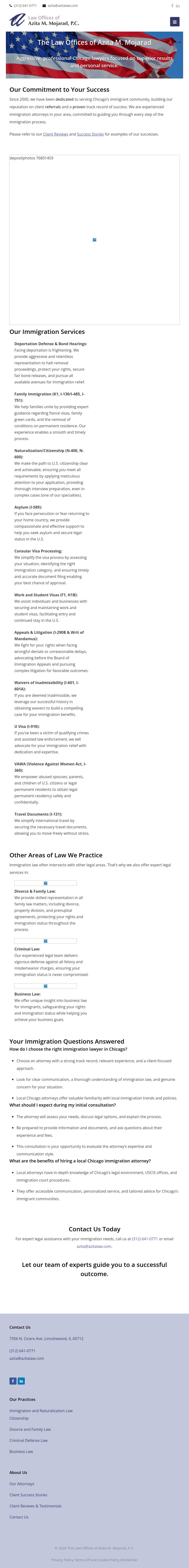 Law Offices of Azita M. Mojarad, P.C. - Chicago IL Lawyers