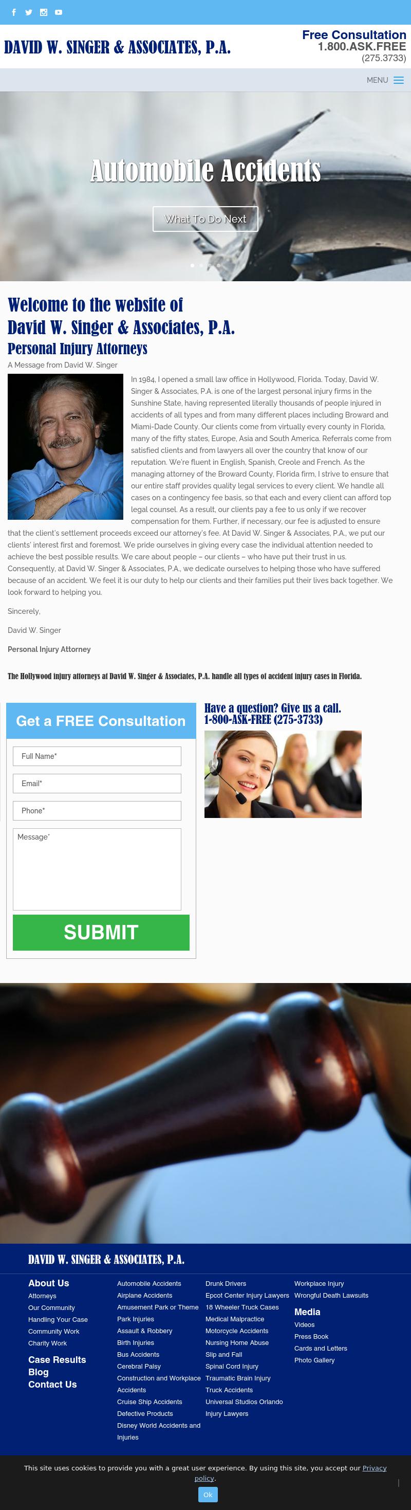 Law Offices of David W. Singer & Associates, P.A. - Hollywood FL Lawyers