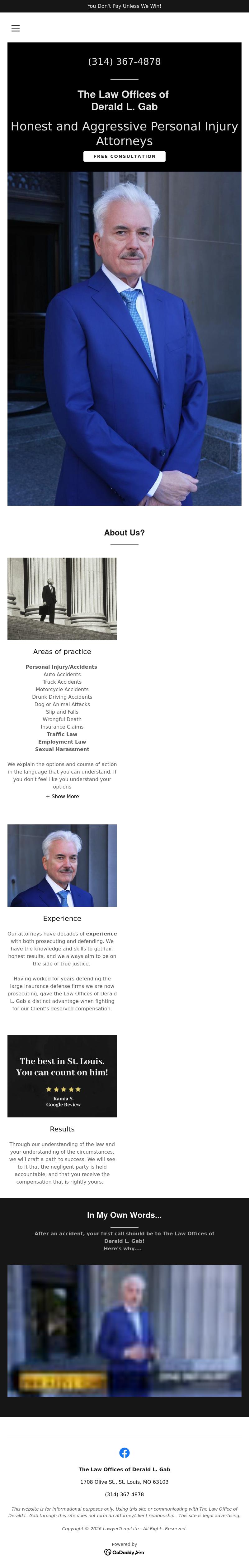 Law Offices of Derald L. Gab - Saint Louis MO Lawyers