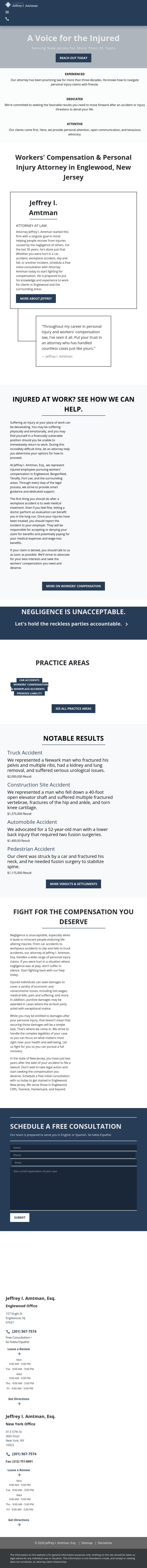 Law Offices of Jeffrey I. Amtman - Newark NJ Lawyers