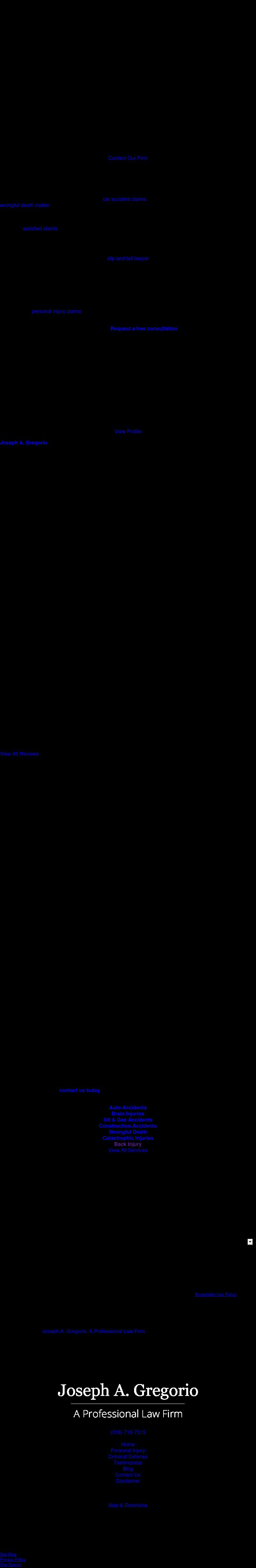 Law Offices of Joseph A. Gregorio - Bossier City LA Lawyers