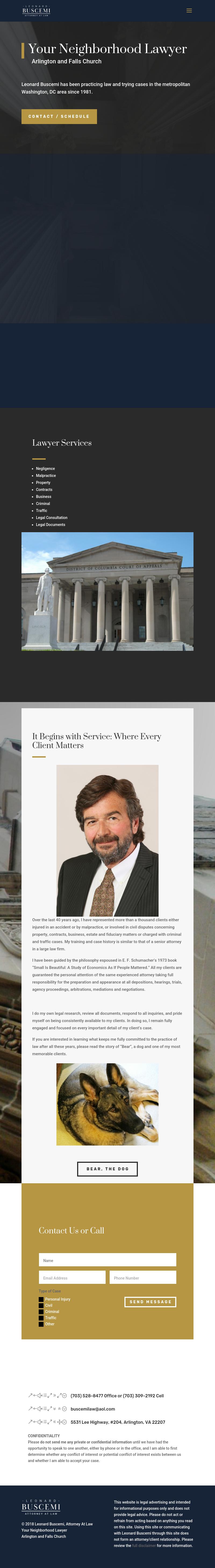 Law Offices of Leonard P. Buscemi - Arlington VA Lawyers