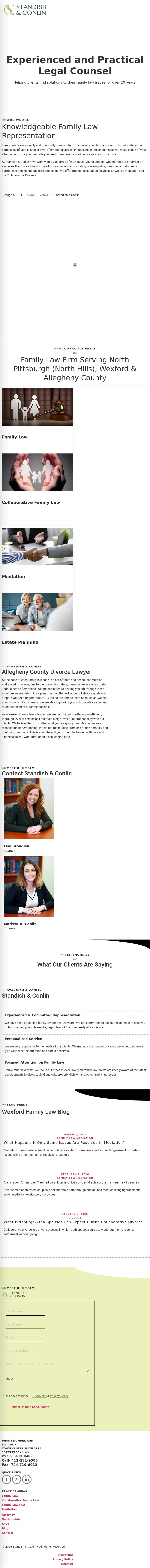 Law Offices of Lisa Standish - Wexford PA Lawyers