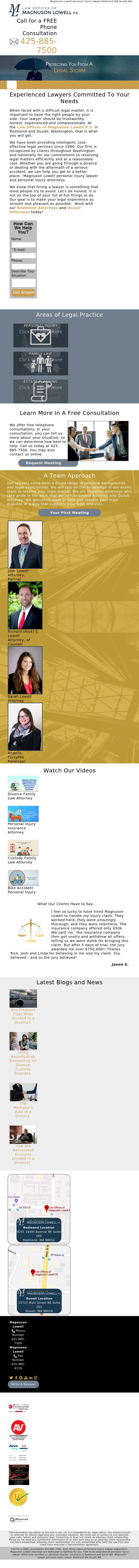 Law Offices of Magnuson Lowell P.S. - Redmond WA Lawyers