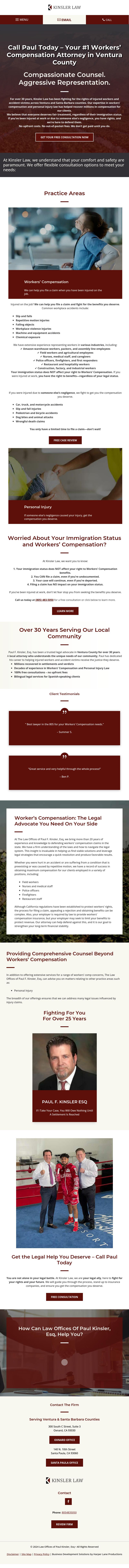Law Offices of Paul F. Kinsler - Oxnard CA Lawyers