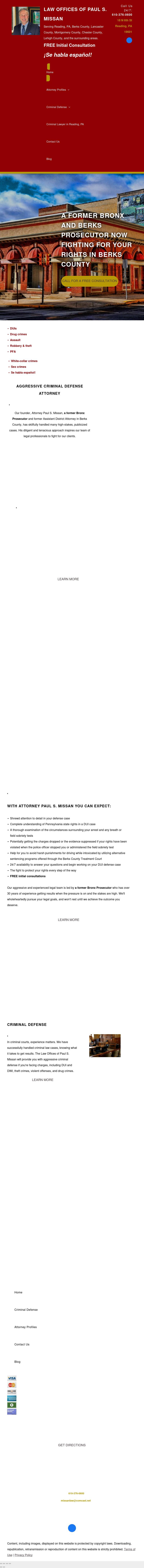Law Offices of Paul S. Missan - Reading PA Lawyers
