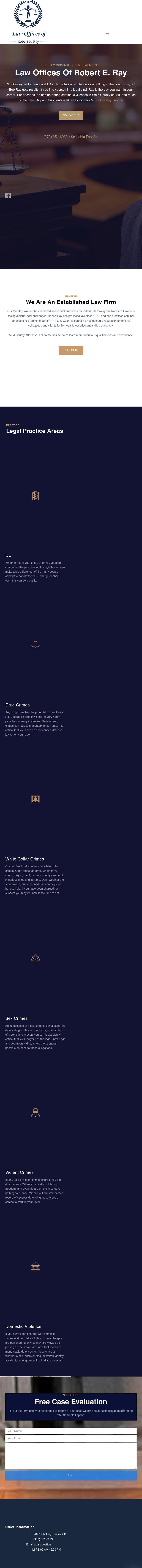 Law Offices of Robert E. Ray - Greeley CO Lawyers