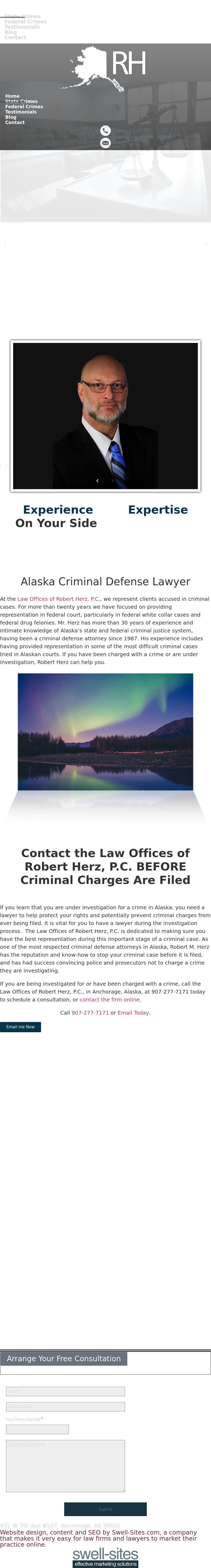 Law Offices of Robert Herz, P.C. - Anchorage AK Lawyers