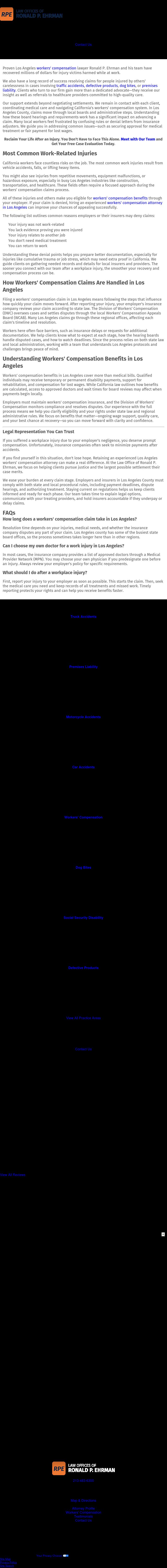 Law Offices of Ronald P. Ehrman - Los Angeles CA Lawyers