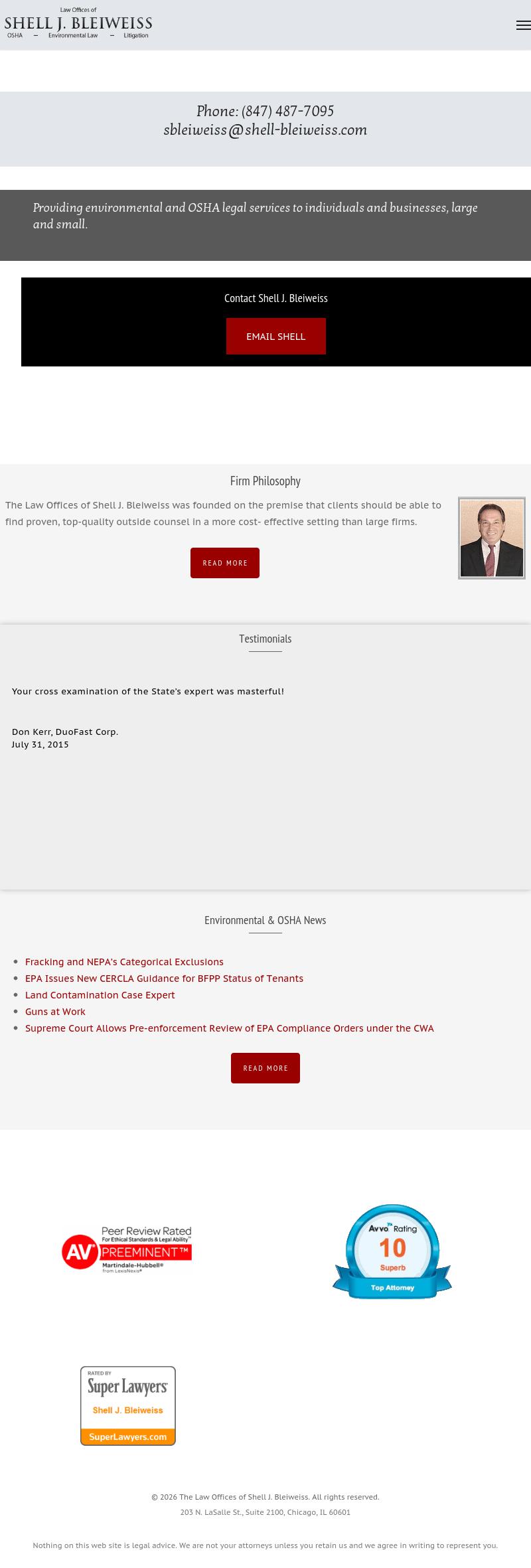 Law Offices of Shell J. Bleiweiss - Barrington IL Lawyers