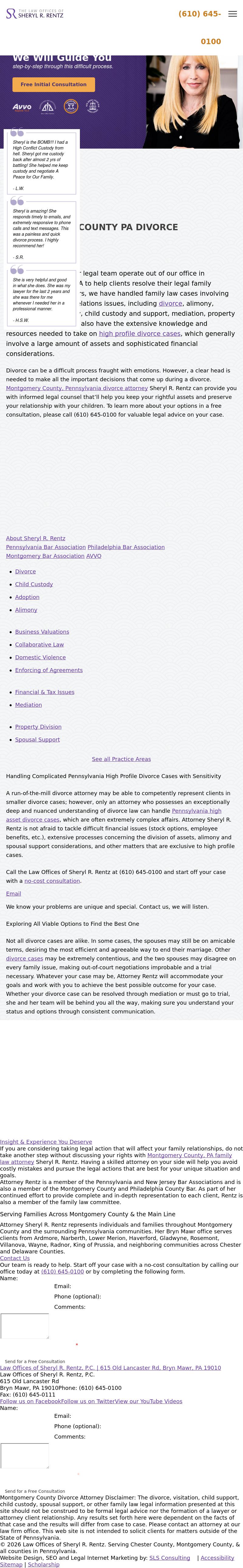 Law Offices of Sheryl R. Rentz, P.C. - Ardmore PA Lawyers