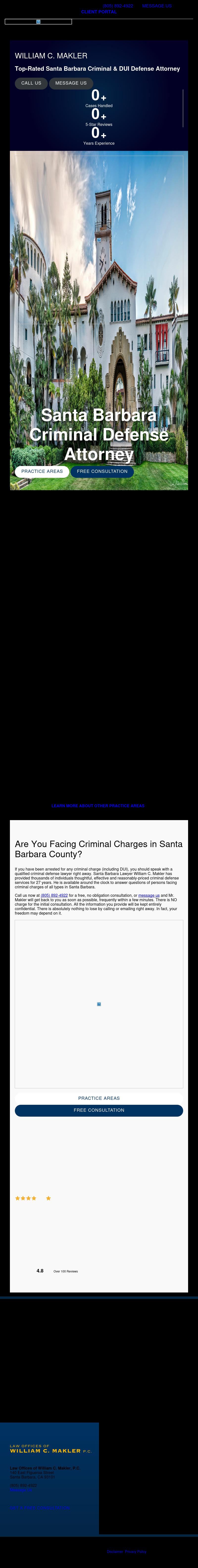 Law Offices of William C. Makler, A Professional Corporation - Santa Barbara CA Lawyers