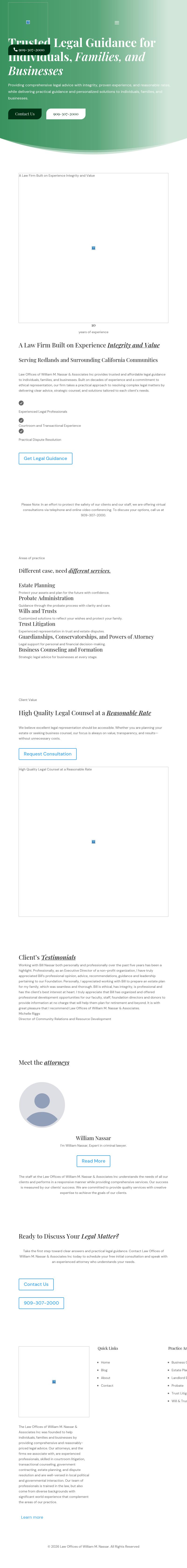 Law Offices of William M. Nassar - Redlands CA Lawyers