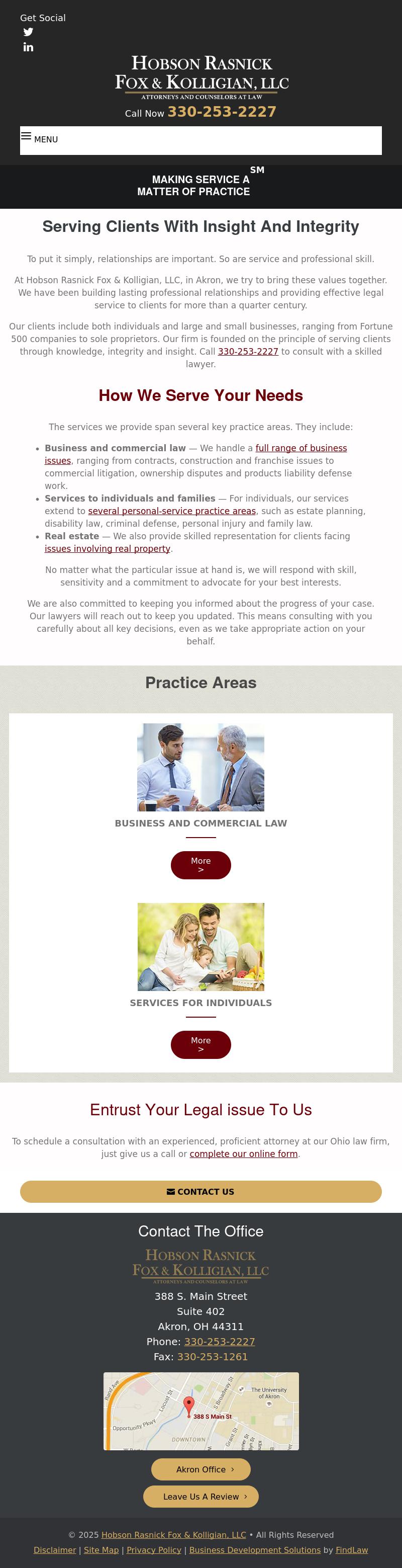 Leiby Hanna Rasnick Towne Evanchan Palmisano & Hobson LLC - Akron OH Lawyers