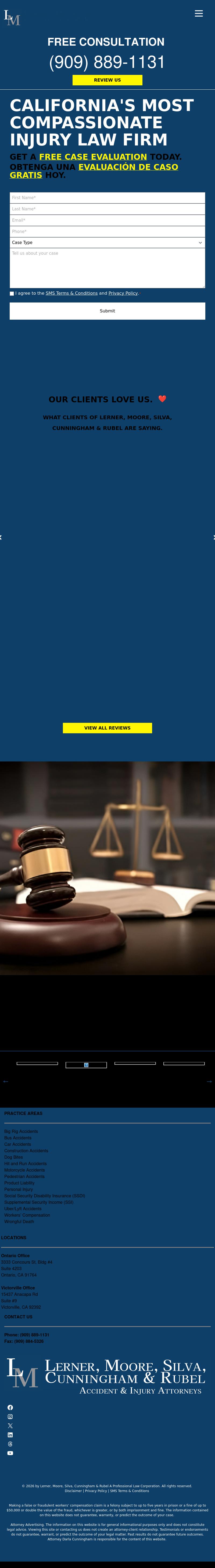 Lerner, Moore, Silva, Cunningham & Rubel A Professional Law Corporation - San Bernardino CA Lawyers