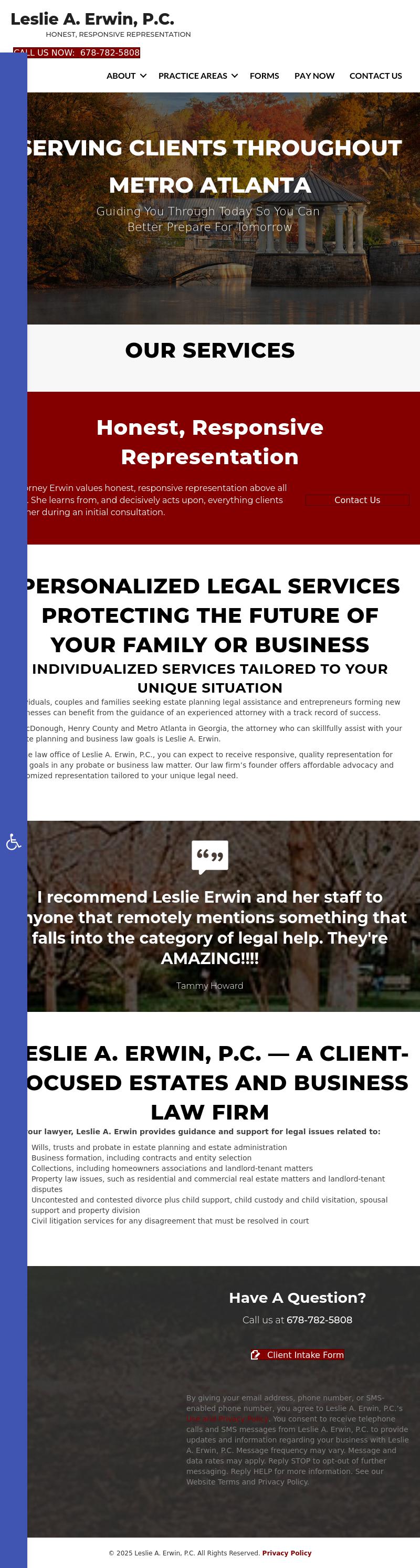 Leslie A. Erwin, P.C. - McDonough GA Lawyers