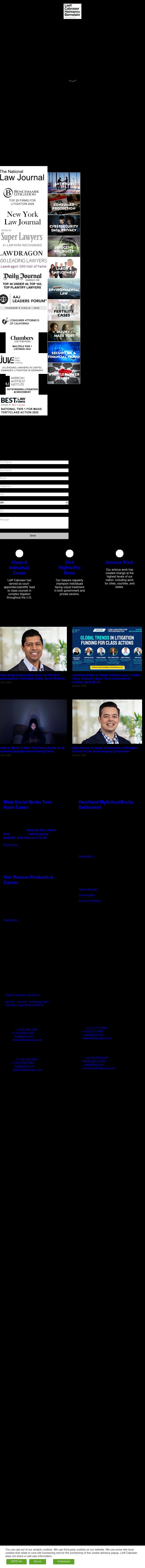 Lieff Cabraser Heimann & Bernstein, LLP - San Francisco CA Lawyers