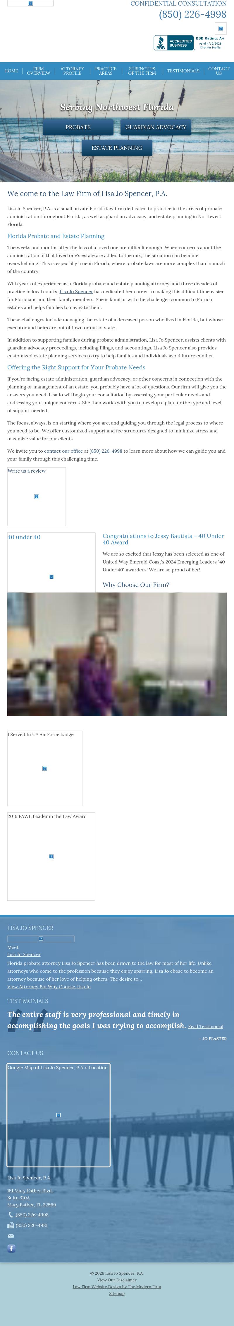 Lisa Jo Spencer - Mary Esther FL Lawyers