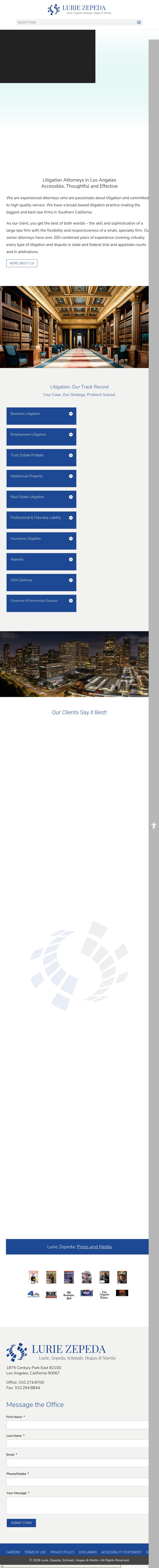 Lurie, Zepeda, Schmalz, Hogan & Martin, A Professional Corporation - Beverly Hills CA Lawyers