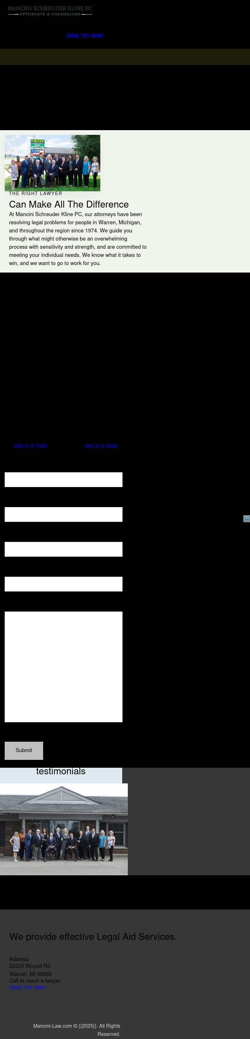 Mancini Schreuder Kline PC - Warren MI Lawyers