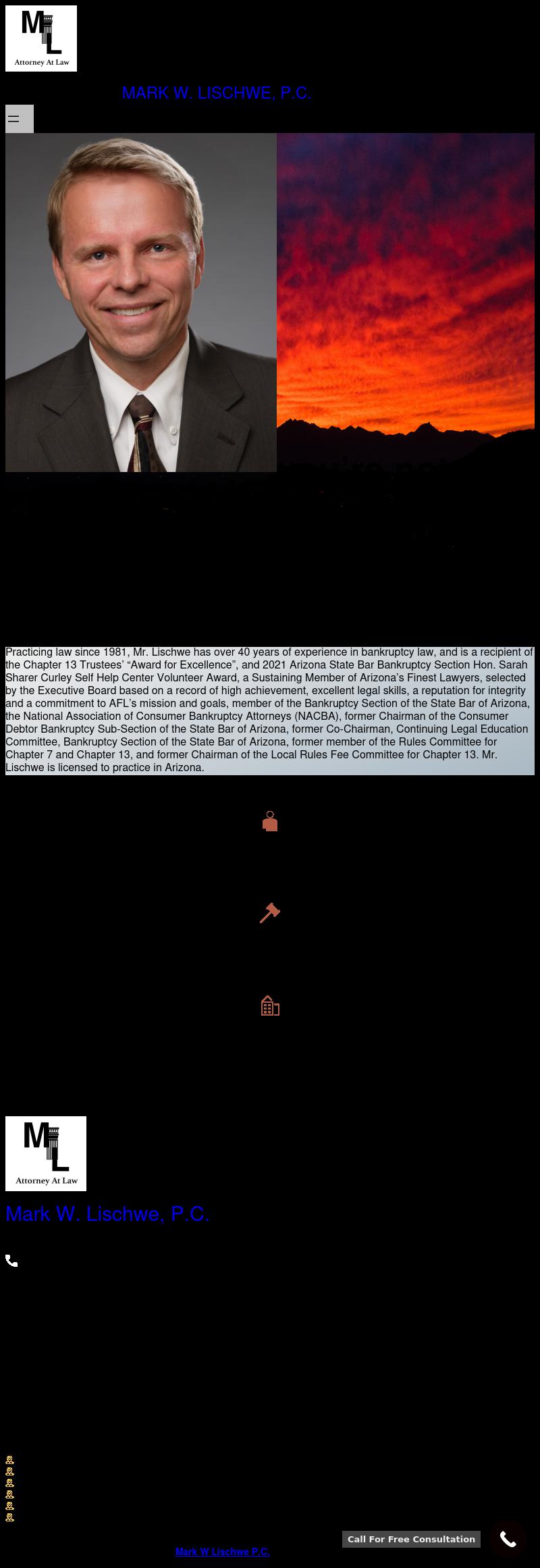 Mark W. Lischwe, P.C. - Mesa AZ Lawyers