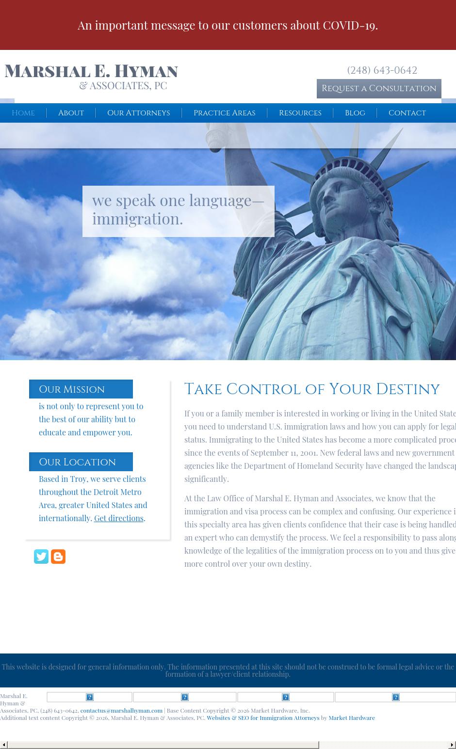 Marshal E. Hyman - Troy MI Lawyers