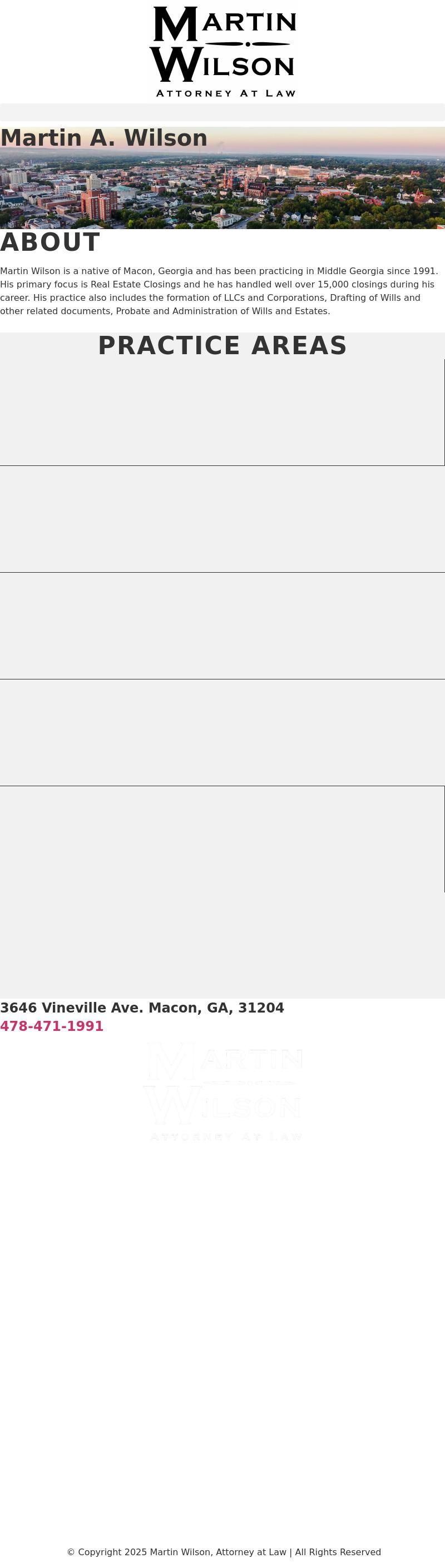 Martin Wilson, Attorney at Law - Macon GA Lawyers