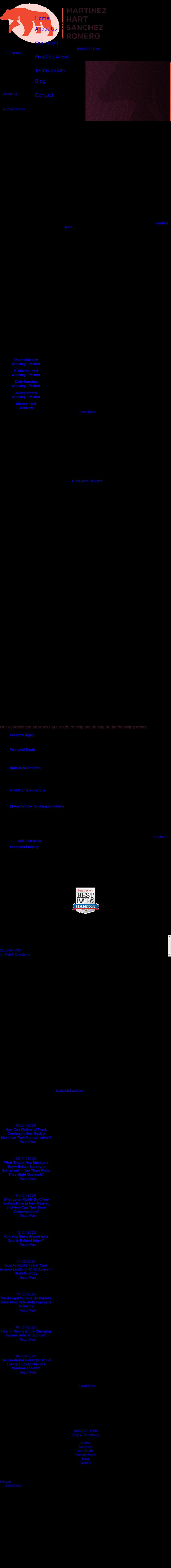Martinez, Hart & Thompson, P.C. - Albuquerque NM Lawyers