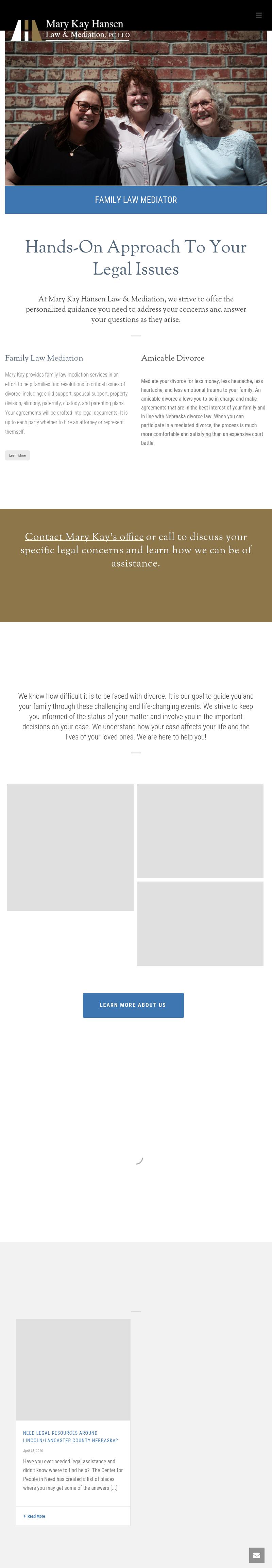 Mary Kay Hansen Law & Mediation, P.C., LLO - Lincoln NE Lawyers