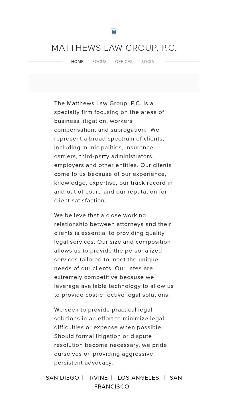 Matthews Law Group, P.C. - Los Angeles CA Lawyers