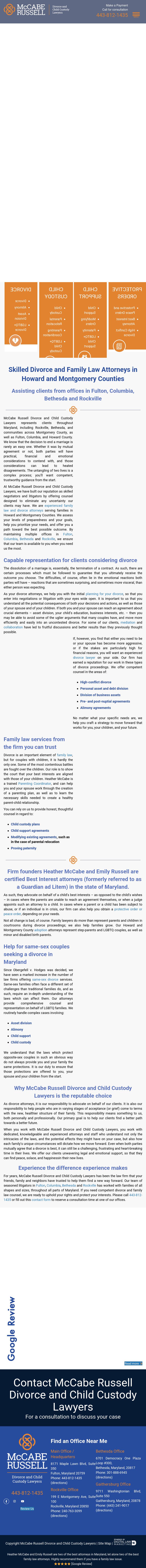 McCabe Russell Progressive Family Law - Rockville MD Lawyers