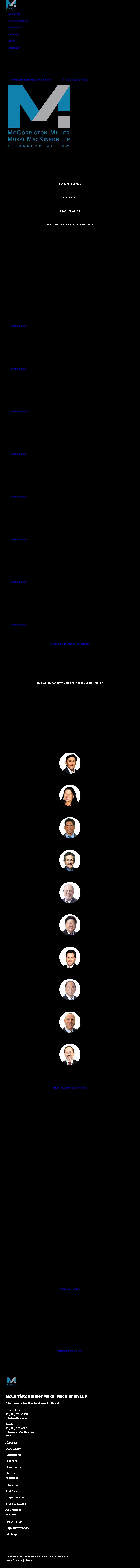 McCorriston Miller Mukai MacKinnon LLP - Honolulu HI Lawyers