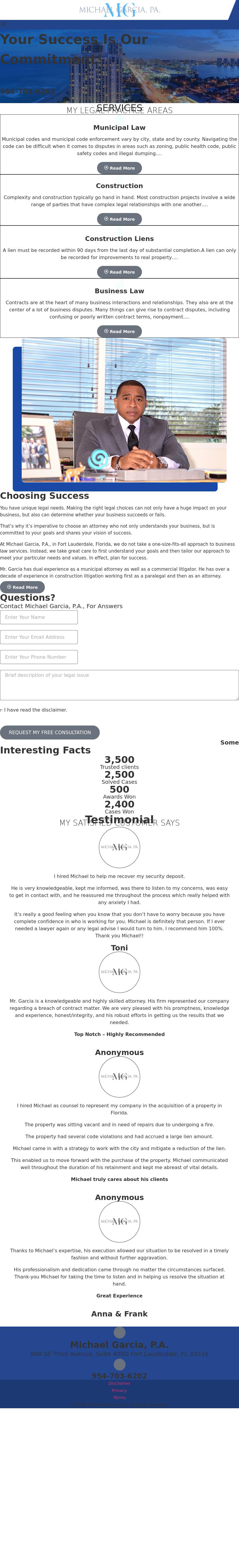 Michael Garcia, P.A. - Plantation FL Lawyers