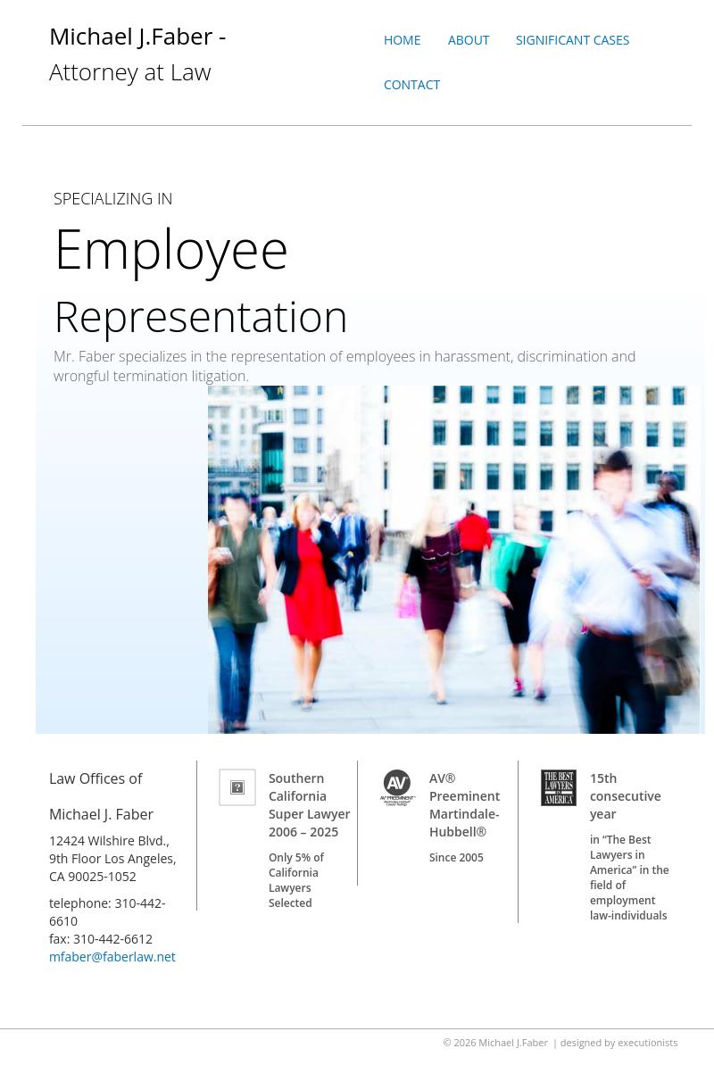 Michael J. Faber - Los Angeles CA Lawyers