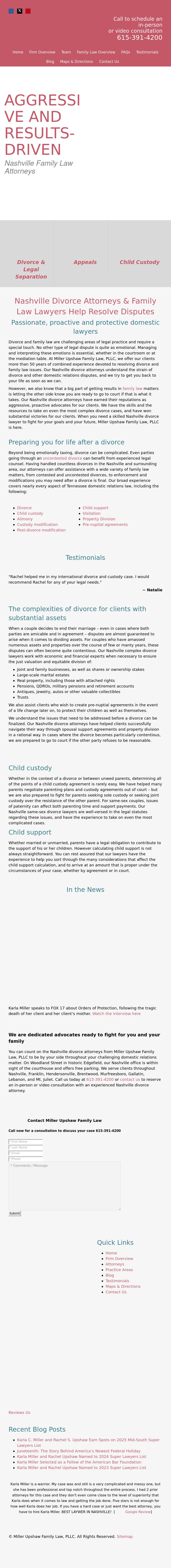 Miller Upshaw Family Law, PLLC - Nashville TN Lawyers
