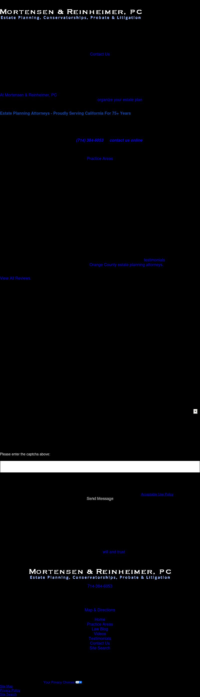 Mortensen & Reinheimer, PC - Irvine CA Lawyers