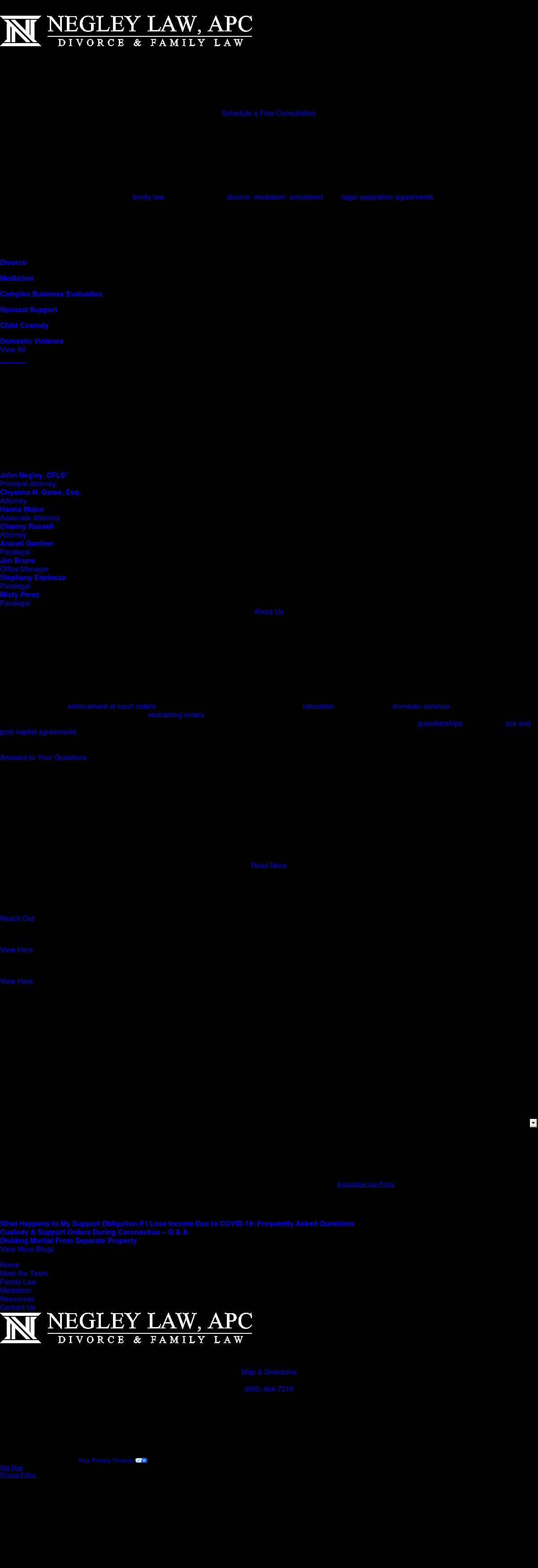 Negley Law, A Professional Corporation - Ventura CA Lawyers