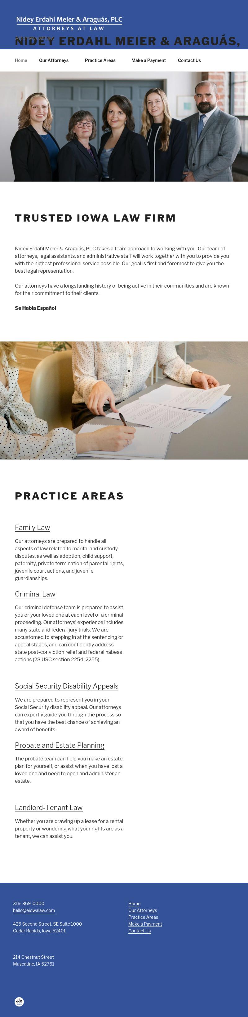 Nidey, Erdahl, Tindal & Fisher, PLC - Marengo IA Lawyers