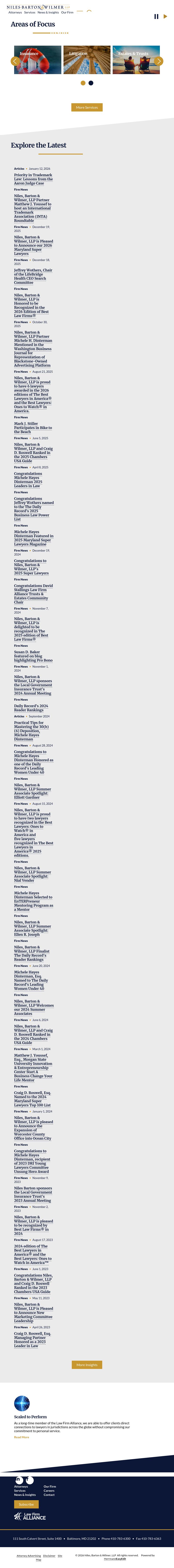 Niles, Barton & Wilmer, LLP - Baltimore MD Lawyers