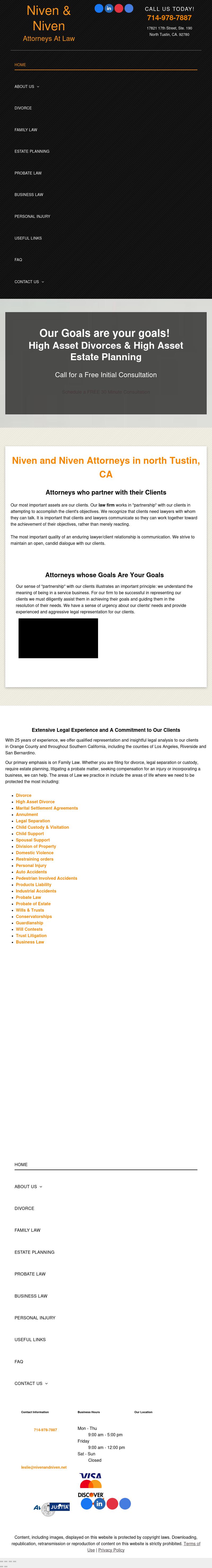 Niven & Niven - Tustin CA Lawyers