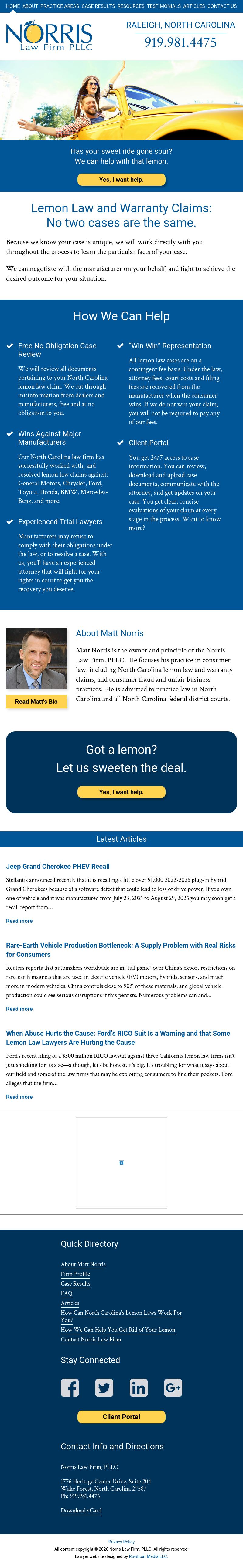 Norris Law Firm, PLLC - Raleigh NC Lawyers