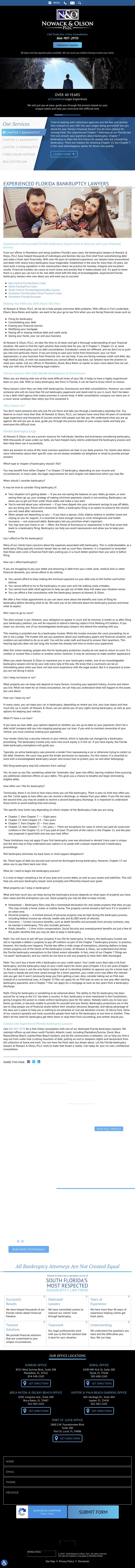 Nowack & Olson, PLLC - Plantation FL Lawyers