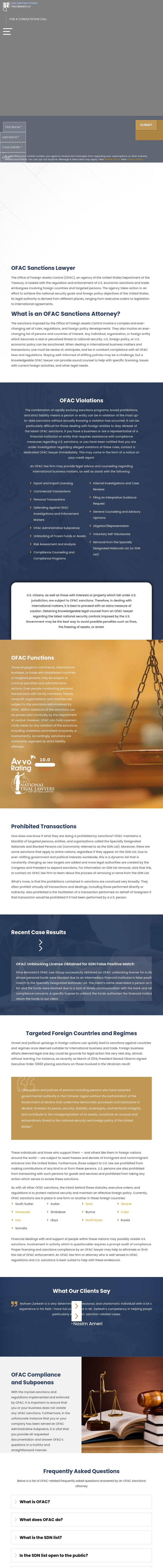 OFAC Law Group - Washington DC Lawyers