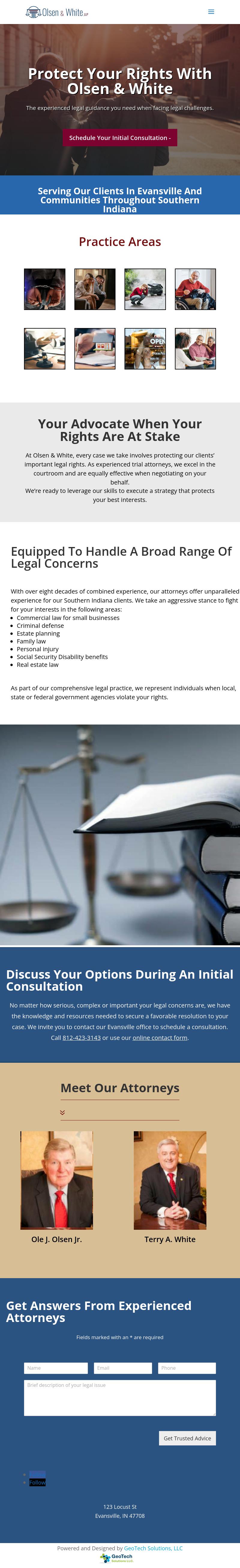 Olsen & White, LLP - Evansville IN Lawyers