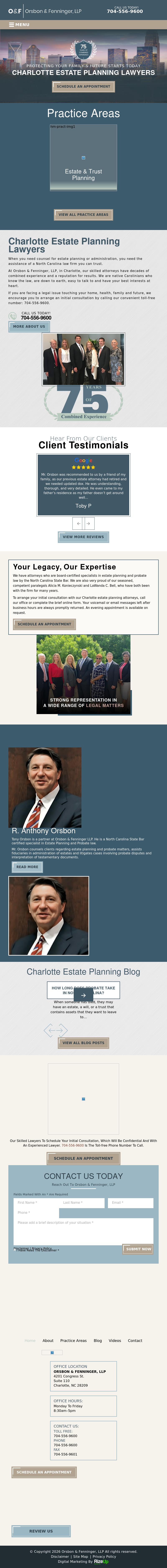 Orsbon & Fenninger, LLP - Charlotte NC Lawyers