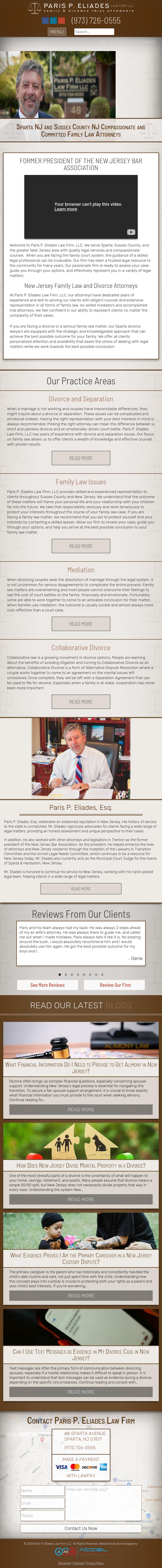 Paris P. Eliades Law Firm LLC - Sparta NJ Lawyers