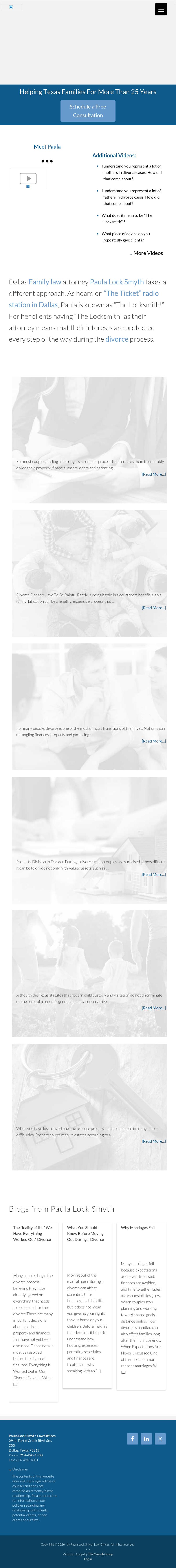Paula Lock Smyth Law Offices - Dallas TX Lawyers